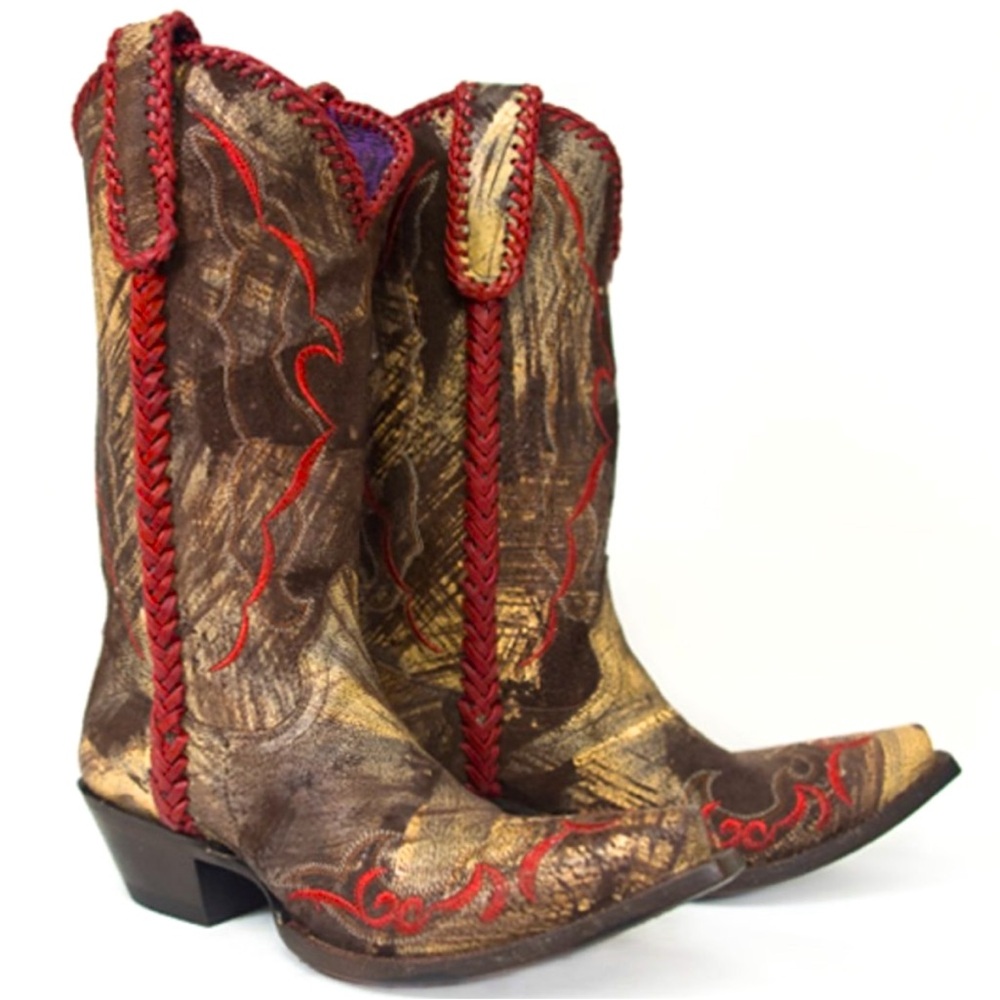 *RARE* Lucchese Leather Boots Camo Print